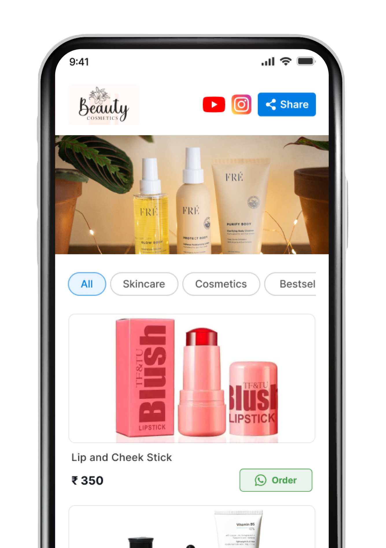 Cosmetics & Skincare Template