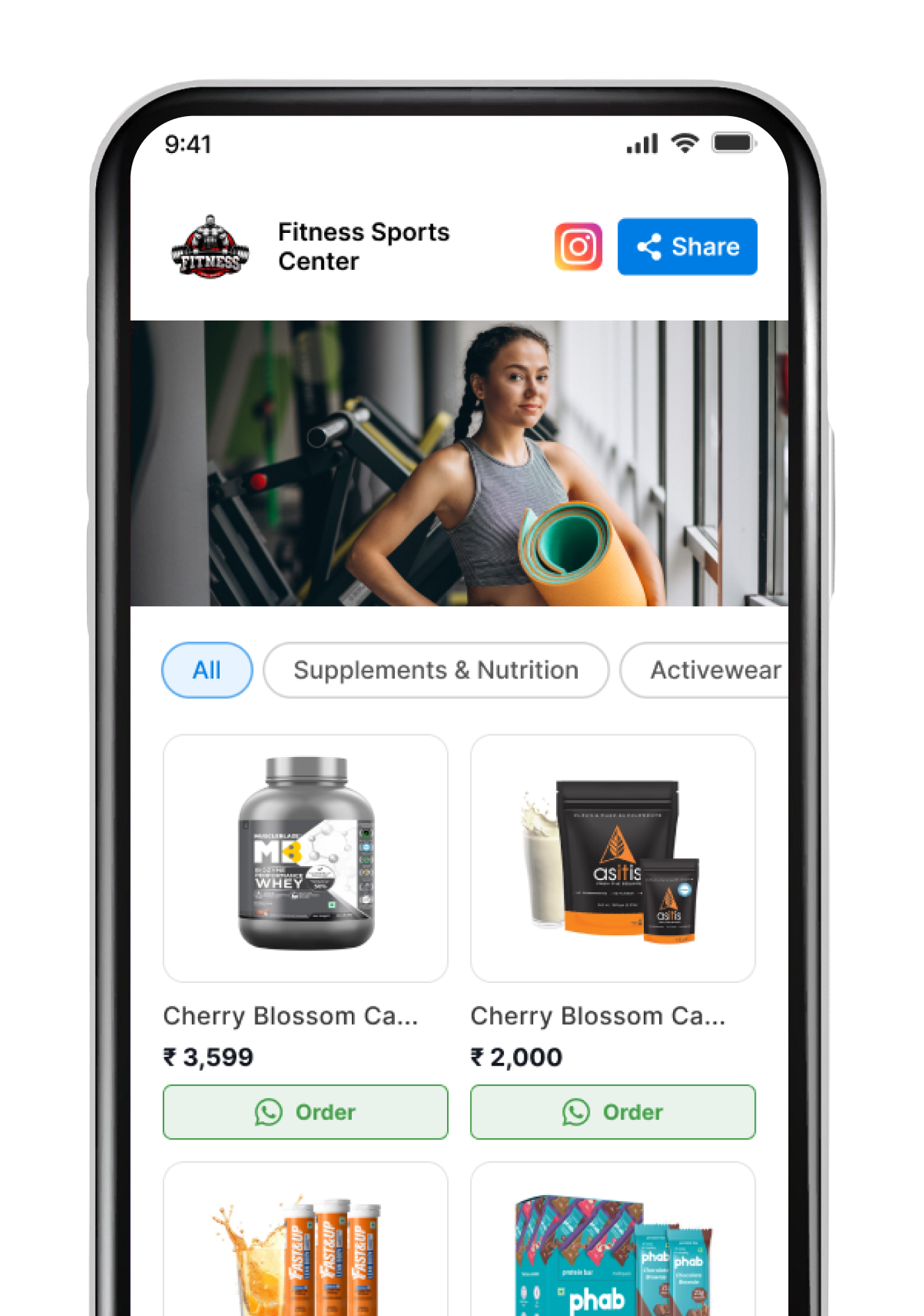 Fitness Store Template