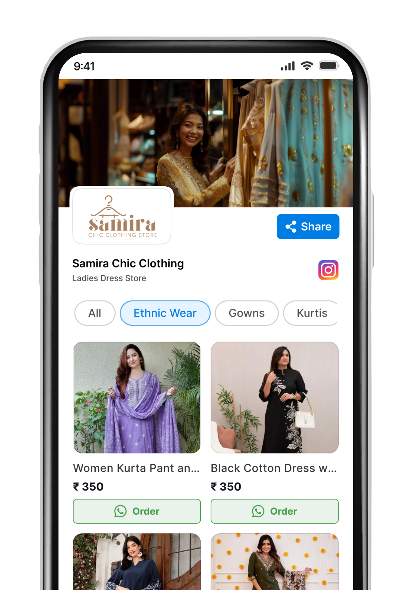 Ladies Dress Shop Template