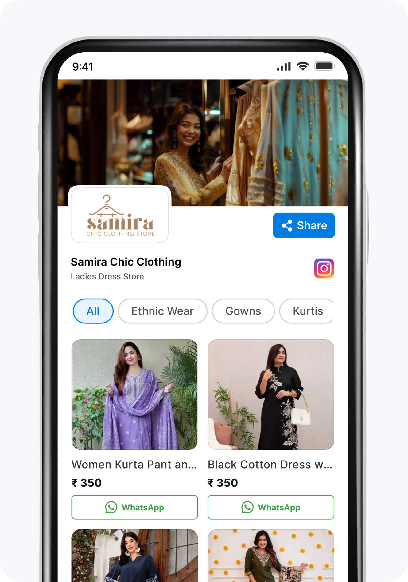 Ladies Dress Shop Template